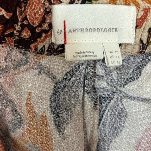 🤎Anthropologie Smocked Balloon-Leg Pants – Size 14 - Picture 7 of 13